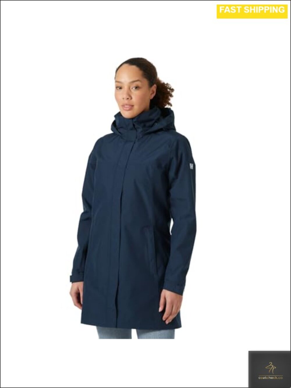Women's Aden Long Raincoat Waterproof Windproof Breathable Packable Hood